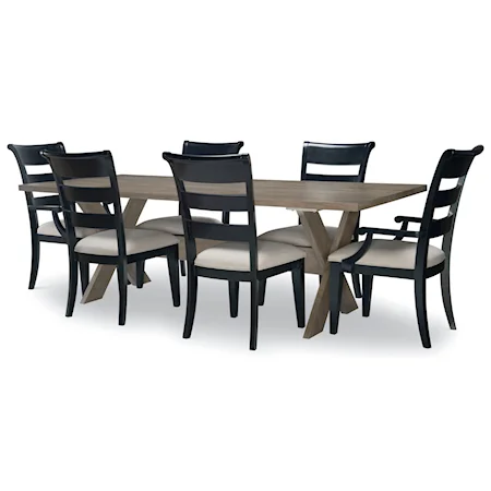 7-Piece Rectangular Table and Chair Set